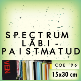 15x30cm Spectrum sulatusklaas läbipaistmatud